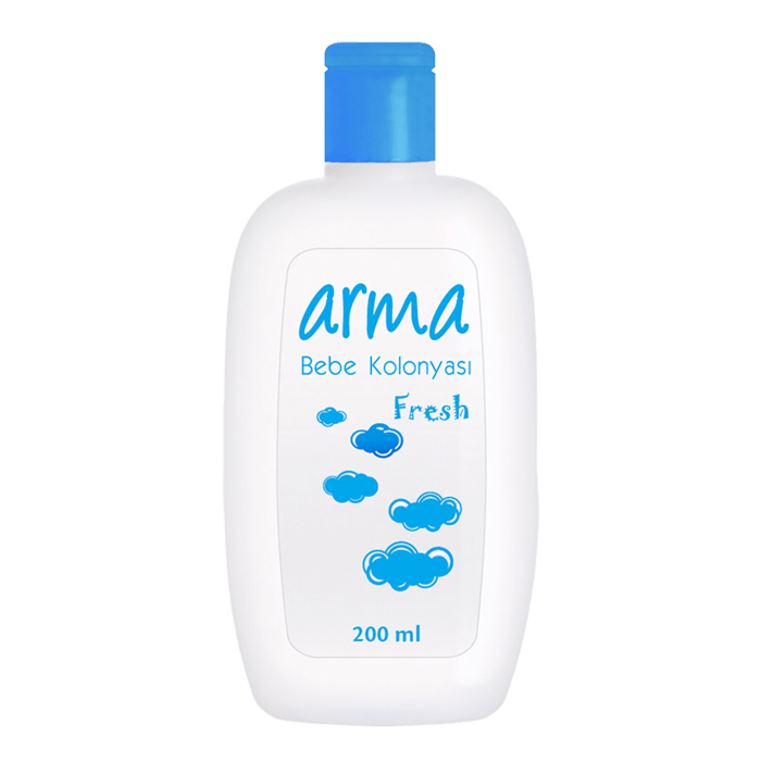 Bebe kolonyası için etiket tasarımı.  Pvc Malzeme: Şeffaf, sticker, 80-100 Mikron. 
Serigrafi ile tek renk baskı. Etiket Tasarımı Ambalaj Kozmetik Şeffaf Pvc Sticker