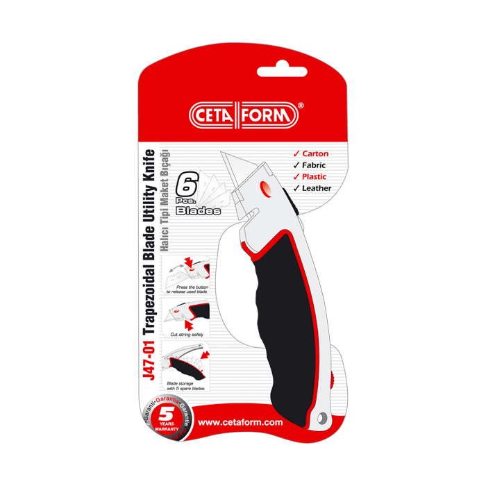 Maket bıçağı için askılı, blister ambalaj tasarımı.  Bristol kağıt.
Ofset baskı.
Özel Bıçak Kesim. Ambalaj Tasarımı, Blister Ambalaj, Metre Ambalajı.