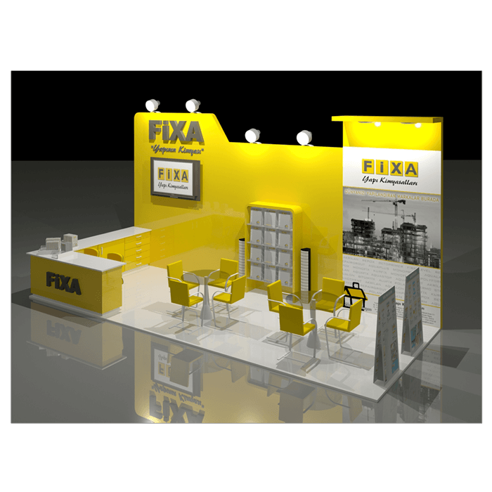 3DS Max ile çizilmiş fuar stand tasarımı. 3DS Max ile çizilmiş fuar stand tasarımı.