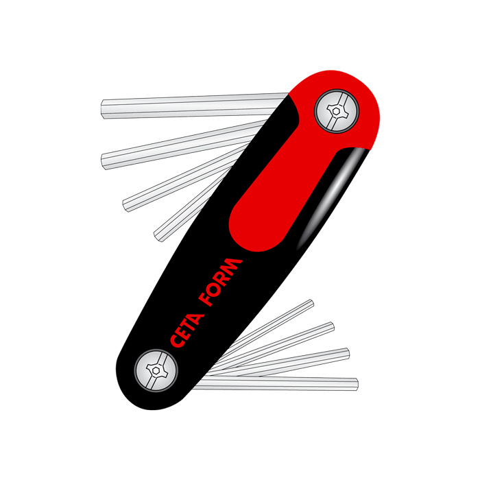 Katalog, broşür gibi yayınlarda ve ambalajlarda kullanılmak üzere çakı illustrasyonu. Illustrasyon, Metre İllustrasyonu