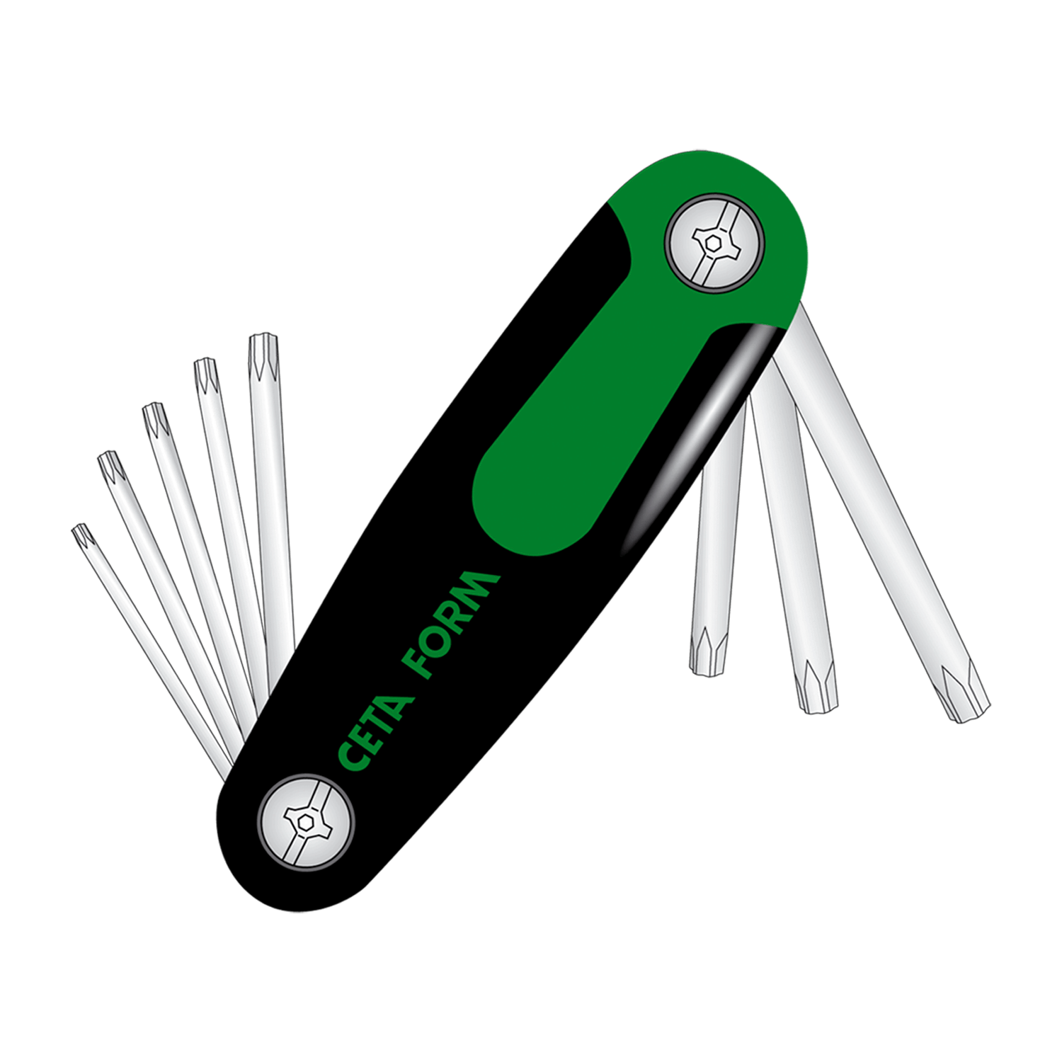 Katalog, broşür gibi yayınlarda ve ambalajlarda kullanılmak üzere çakı illustrasyonu. Illustrasyon, Metre İllustrasyonu