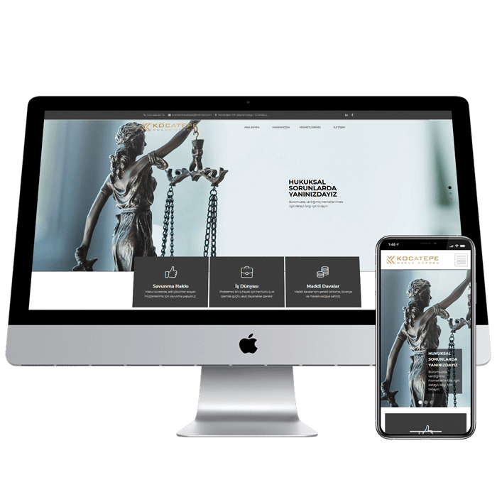 Hukuk Bürosu için tasarlanan ve kodlanan web sitesi. www.kocatepehukuk.com.tr Hukuk Web Sitesi, Web, Site, Hukukçu Sitesi, Avukat Sitesi, Avukat, Adalet Sitesi, Terazi