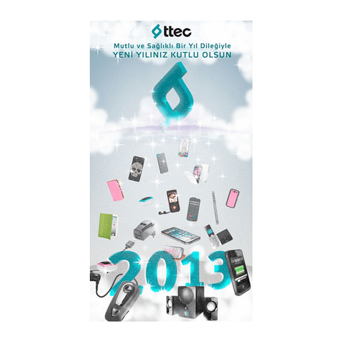 Yılbaşı kutlaması için mailing tasarımı. Mailing Tasarımı